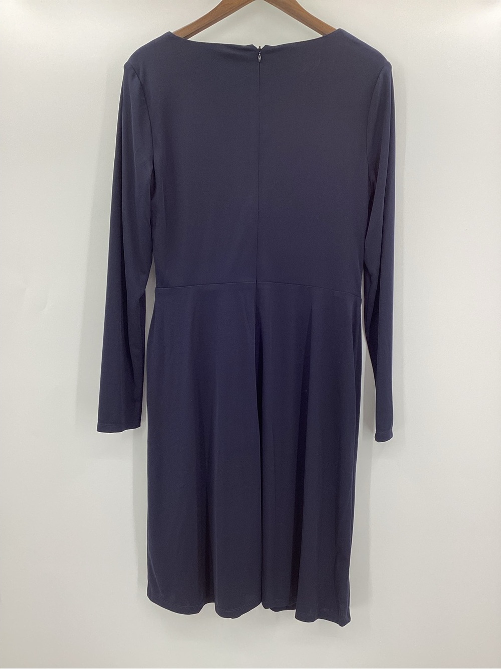 Lauren Ralph Lauren Navy Long-Sleeve Wrap Dress - Picture 2 of 7